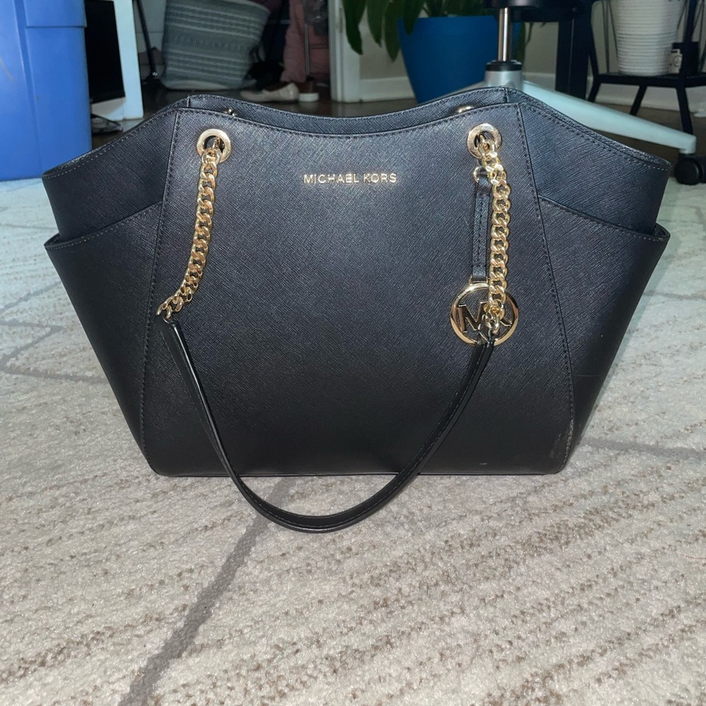 Michael Kors Black Jet Set Travel Tote